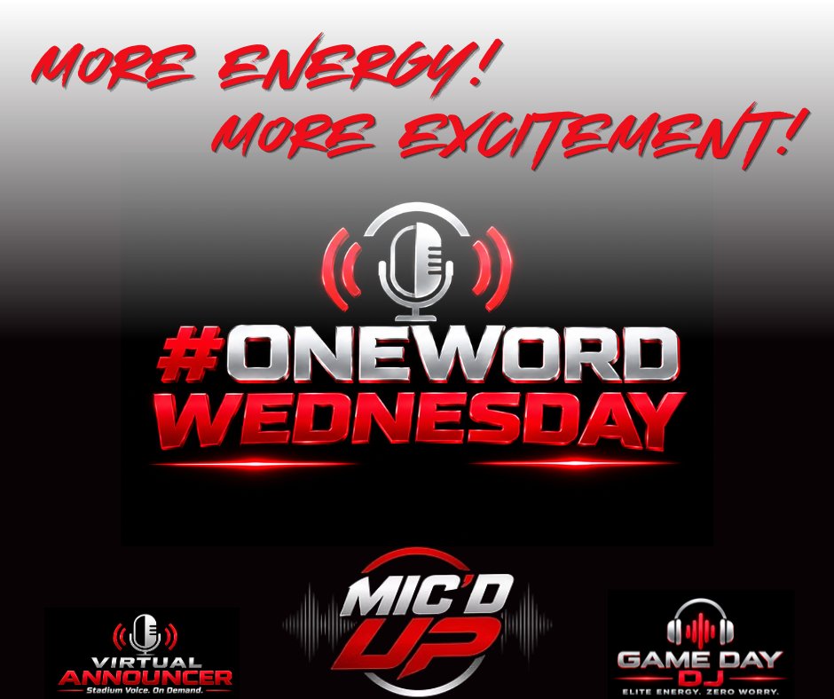 MicdUpGameday's tweet photo. It's #OneWordWednesday 🔥 Finish the sentence...

The best quality a teammate can have is ______.

#MicdUp #gameday #teamwork https://t.co/Qs4E4Q6SAZ
