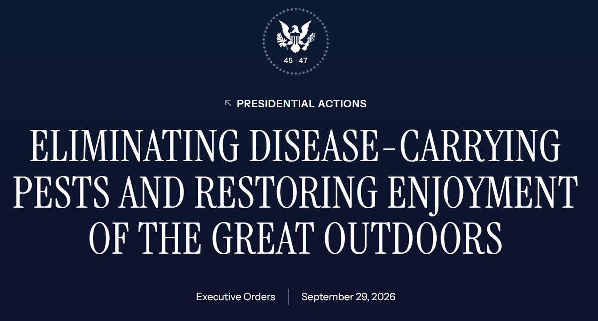 cremieuxrecueil's tweet photo. Trump declared TICK AND MOSQUITO DEATH as policy https://t.co/YRXE0fibX8
