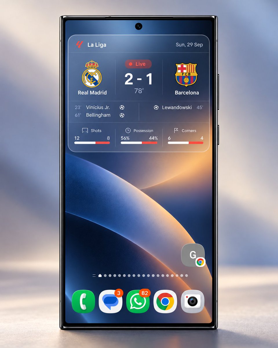 Mustaphacode's tweet photo. Want to follow every match straight from your home screen?

-- App Wadiget on google play not widget--

Live scores, goals, match time, possession, shots, corners and more without opening another app.

Real Madrid vs Barcelona, Premier League, Champions League and more.

Everything you need, right on your Android home screen.

Reply “DONE” and I’ll send you the download link.

Search for “Wadiget” on Google Play and try it now.