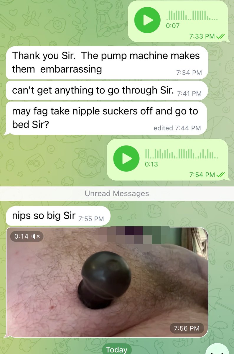 adonistrains's tweet photo. Having my 55-year-old sub putting on nipple suckers  Never thought I’d see this day hahaha. https://t.co/cLa0DxSpv2
