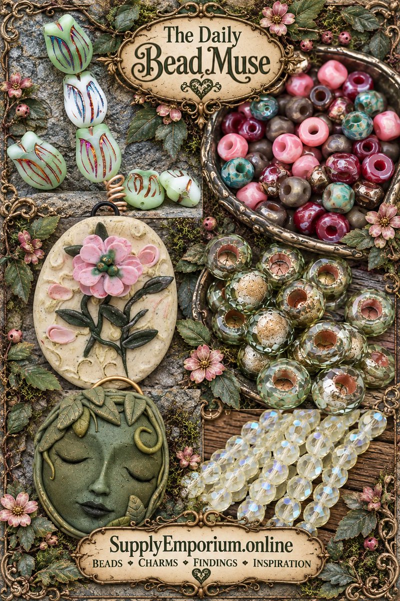 teribears's tweet photo. 🌿 The forest finally moved aside...
Behind it? A forgotten garden, peculiar tulips, weathered beads &amp; one very quiet keeper. 🔮🌸
Apparently, finding the garden only gave us more questions. 😏📿
Stop by the blog &amp; more
https://t.co/mxwoi0xhuQ
#DailyBeadMuse #Beads #JewelryMaking https://t.co/9HORJHETPv