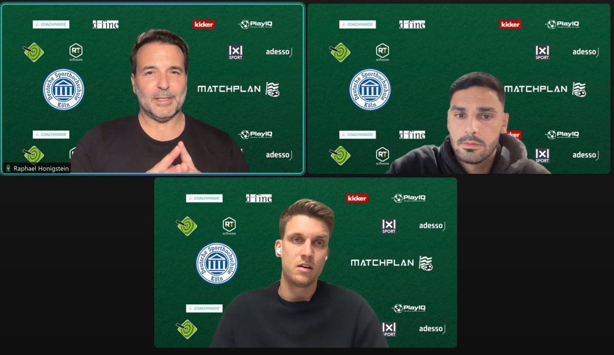 MatchplanKfrnz's tweet photo. LIVE IM ANALYSE-PANEL! ⏱️⚽️

Nach den spannenden Einblicken von Philipp Aigner übernehmen jetzt Can Ünal (Hannover 96) und Dominik Schleinitz (Borussia Dortmund), moderiert von Raphael Honigstein!

#Matchplan2026 #MatchplanImpulse https://t.co/fvdRR4OvaJ