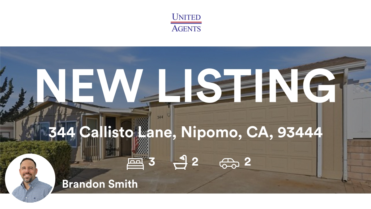 brandonsmithua's tweet photo. 🛌 3 🛀 2 🚘 2
📍 344 Callisto Lane, Nipomo, CA, 93444

My latest listing on RateMyAgent.
CA 01933290
https://t.co/IXiIfRPsG5

...
#ratemyagent #realestate #United_Agents https://t.co/B3ckWWTp4B
