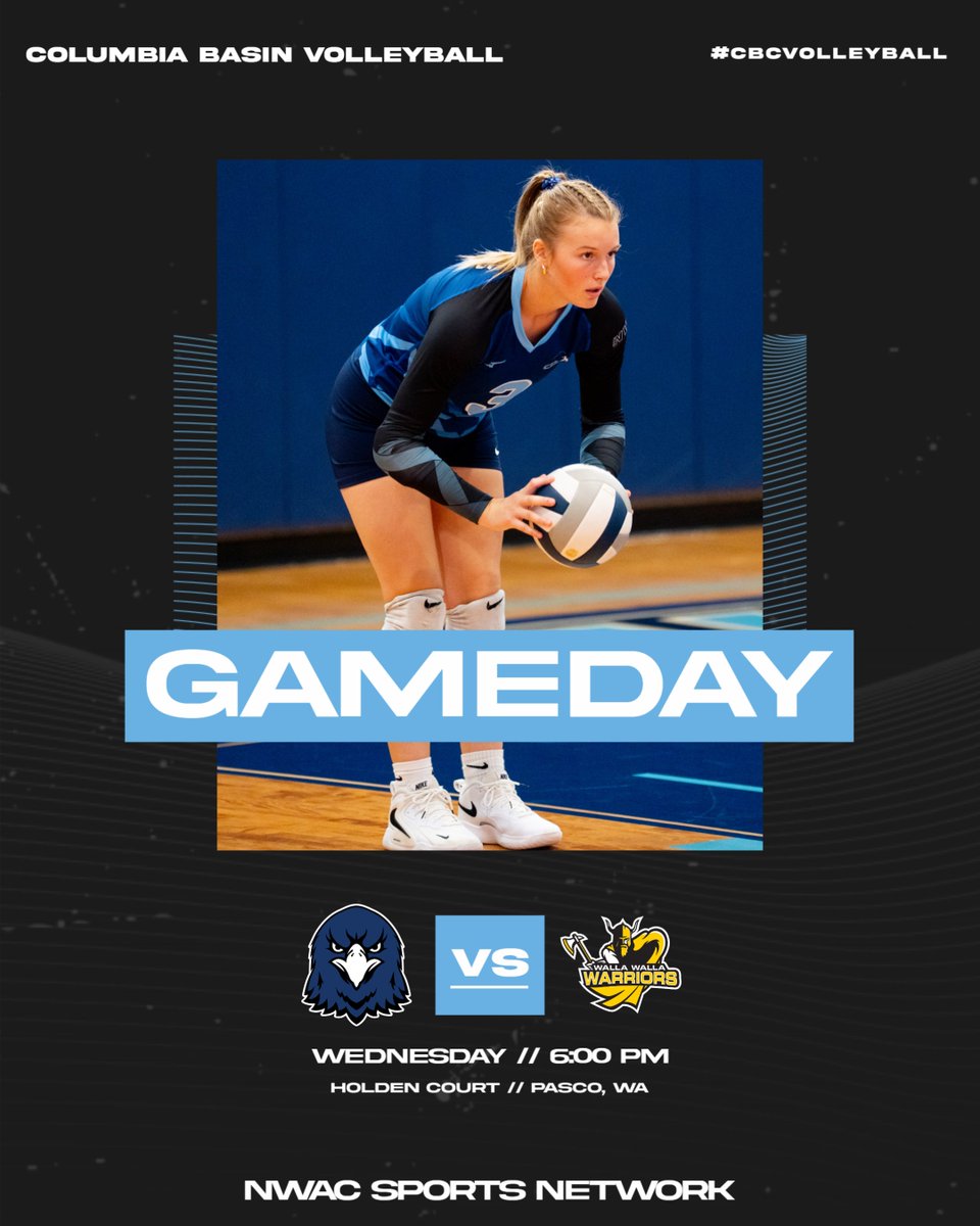 CBCAthletics's tweet photo. Hawks get their first big test at home in league play as Walla Walla comes to town for a 6pm match! #allin #cbcvolleyball https://t.co/Tn6Qsy7rKr