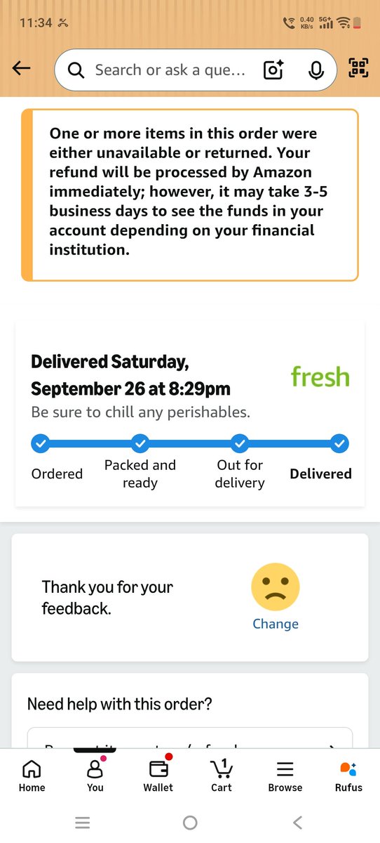 DeepakP271090's tweet photo. @jagograhakjago I have ordered something from Amazon which was scheduled to be delivered on 26 Sep . They have not dlivered it and marked it as delivered. They don't have any mechanism to raise complaint in app @AmazonHelp https://t.co/2CBl1Bl7XW