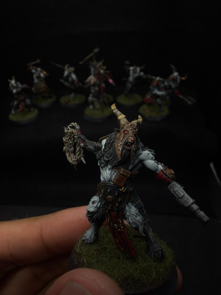 puke_dog's tweet photo. Secret Cow Level！！
Moo. Moo. MOO! 🐄🔥

特にお気に入りの4体。

#warhammer
#diablo
#MiniaturePainting
 #MiniatureArt
#ウォーハンマー https://t.co/nCmmKmX7eA