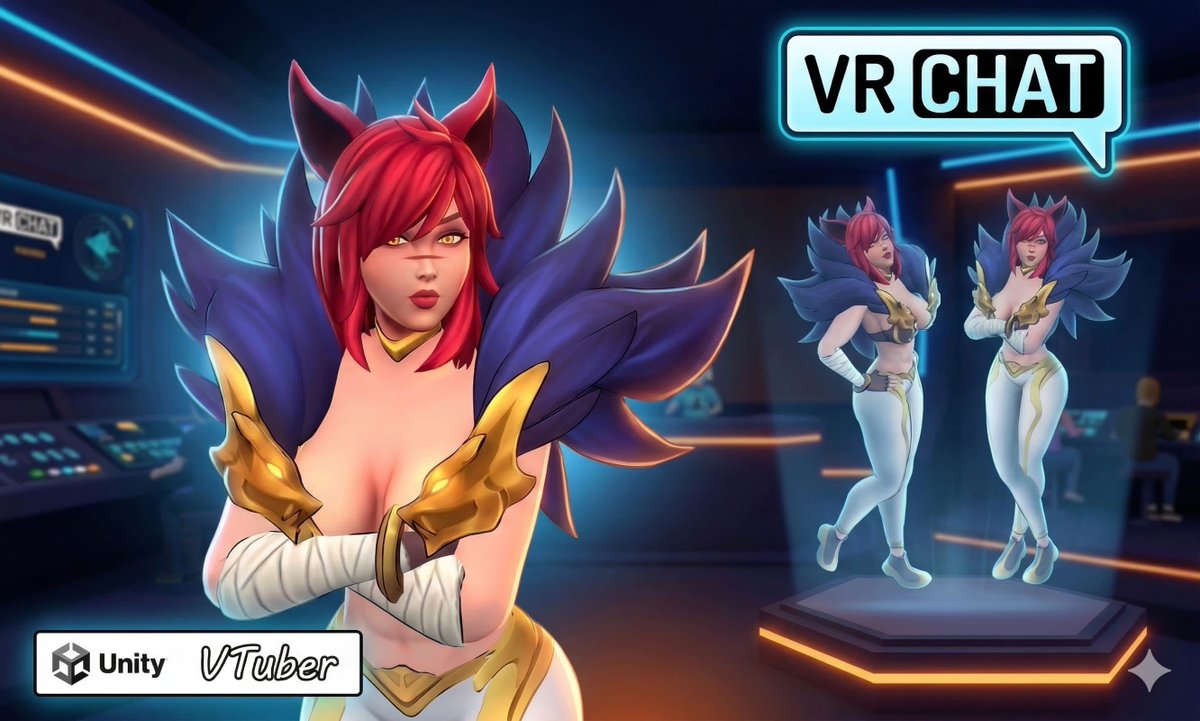 SocGrowths's tweet photo. Custom vrchat avatar. 
Credits(https://t.co/AOi7kAssIH)
#vrchatavatar #vrc #3DAssets https://t.co/JQqpnrV5RO