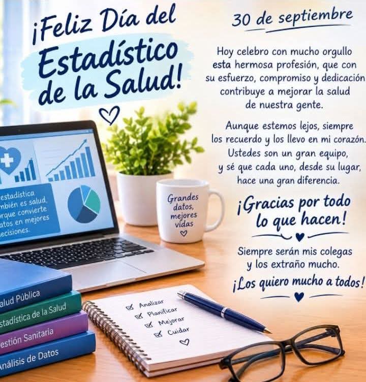 Dgsminas26's tweet photo. Muchas felicidades a todas las estadisticas de la salud en especial las del sector de la salud en #Minas por el importante papel que juegan. #SaludMinas https://t.co/gG41yOc1MC