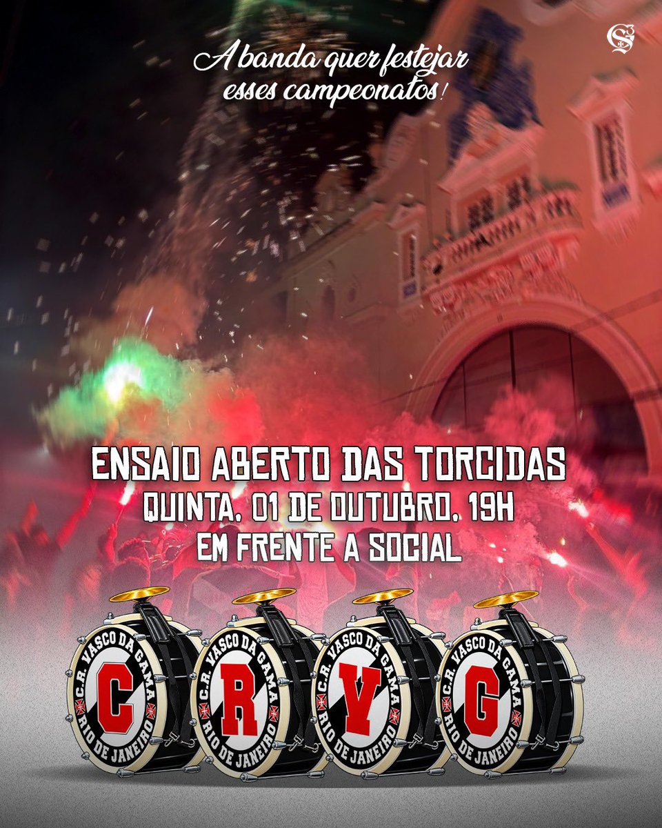 gdavg_'s tweet photo. Atenção Vascaíno, amanhã a partir das 19h em frente a São Januário, estaremos TODOS JUNTOS com um ensaio aberto das torcidas para nos fortalecemos pelas duas copas que temos a frente.

O VASCO TODO JUNTO!

Em frente a São Januário, pelo Vasco. Vamos! https://t.co/Y36sACiR77