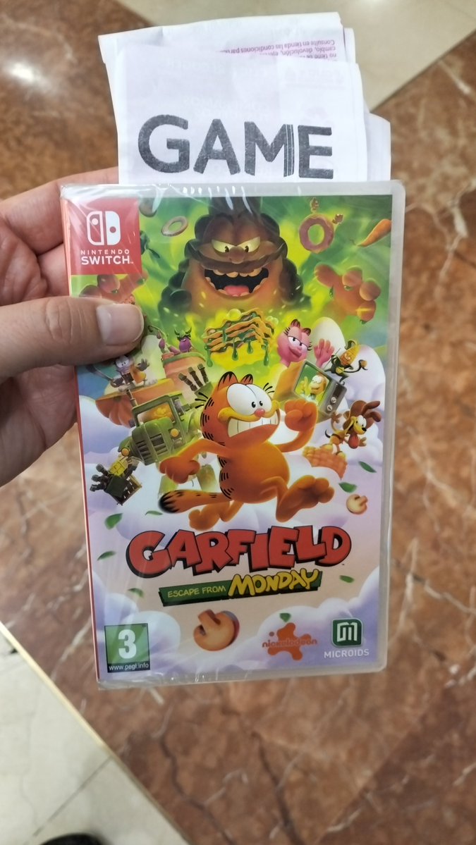 admagames's tweet photo. ¡Ya tenemos nuestro Garfield Escape from Monday! 🥳

Muchas gracias @VideojuegosGAME por la buena atención como siempre ☺️
 
Muchas gracias @Microids_off y @MeridiemGames por traer esta maravilla de juego 😍

#NintendoSwitch #Garfield https://t.co/2d8FF3PzAZ