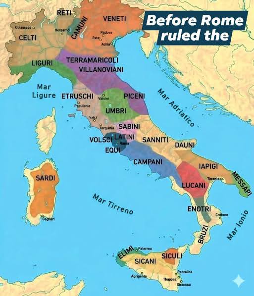 swabaharjaz's tweet photo. MF thinks Italian National identity was invented by the italic people people like pre Roman “Italy” didn’t look like this (literally more similar to what he Italian states than anything resembling a United Italian nation) https://t.co/McSerkdE3M