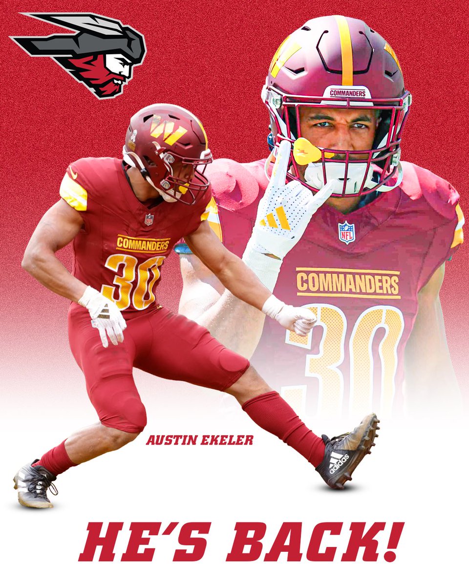 MountaineerFB's tweet photo. Mountaineer Alum Austin Ekeler is back in action with the Washington Commanders! 

Wishing Austin the best of luck this NFL season! 

#7723ft #ThinAirCrew #MountUp #BringYourMOJO https://t.co/kSJKsLxkC1