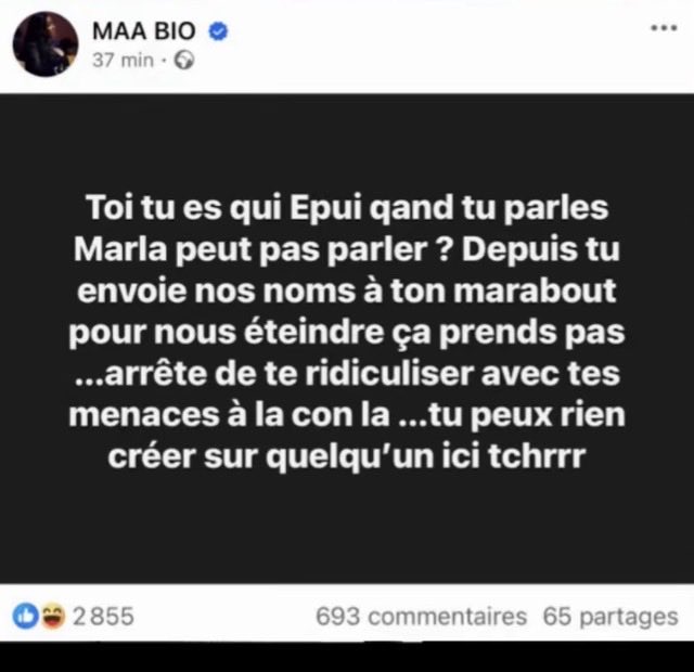 du7_ange's tweet photo. Quand on vous dit que, il y’a télé Epuis y’a télé là vous pensez que c’est un jeu ? 

elle suit les faits et gestes de Himra comme ça BIG LOL 😂 

Tellement qu'elle n'a aucun buzz actuellement
Brefff force à vous non🤣 
#himra https://t.co/jc77qd8Uut