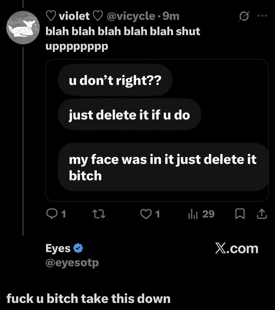 vicycle's tweet photo. @LunaRoseev do u think he wants me https://t.co/1sGXcebLlo