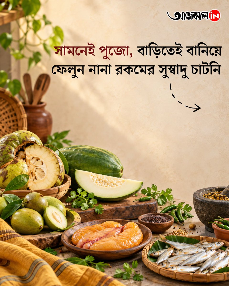 aajkaalofficial's tweet photo. সামনেই পুজো, বাড়িতেই বানিয়ে ফেলুন নানা রকমের সুস্বাদু চাটনি
#aajkaalonline #lifestyles #foodhabits #chatni #foodrecipes https://t.co/SNY3ZKKiop