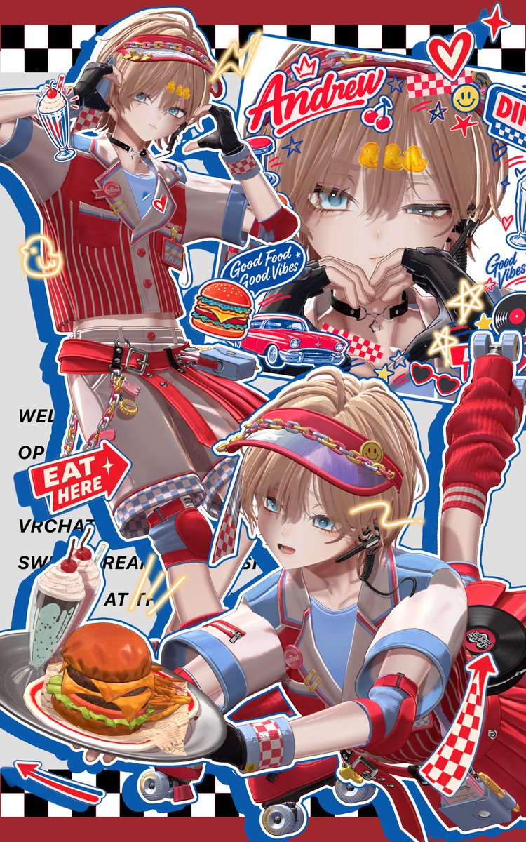 koumexC's tweet photo. 🍔🥤🍟...🫶
#Andrew3D #てんぱすおおもり https://t.co/InENZ54Y1P