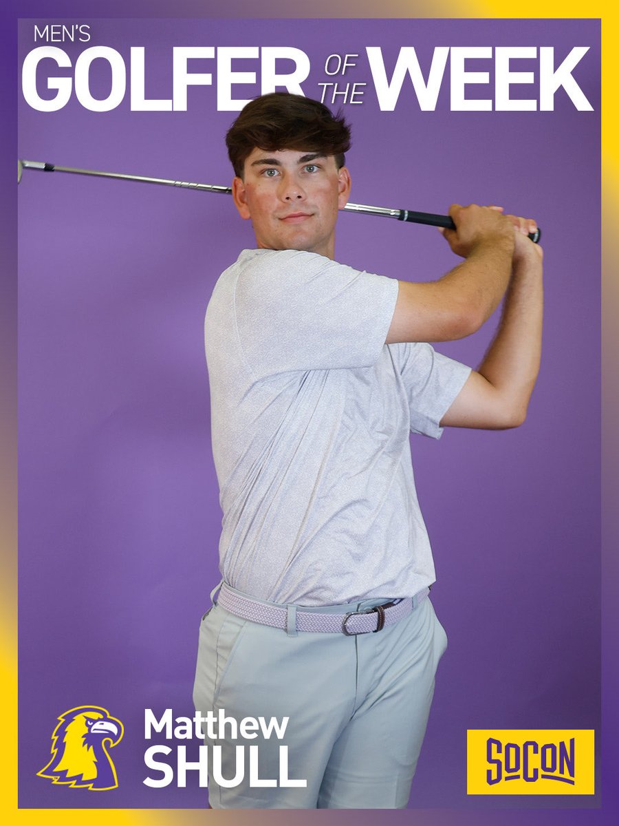 SoConSports's tweet photo. #SoCon Menโs Golfer of the Week โณ๏ธ #itsallhere
๐ฐ: https://t.co/X66LEqAcqD https://t.co/WLhkTMReBy