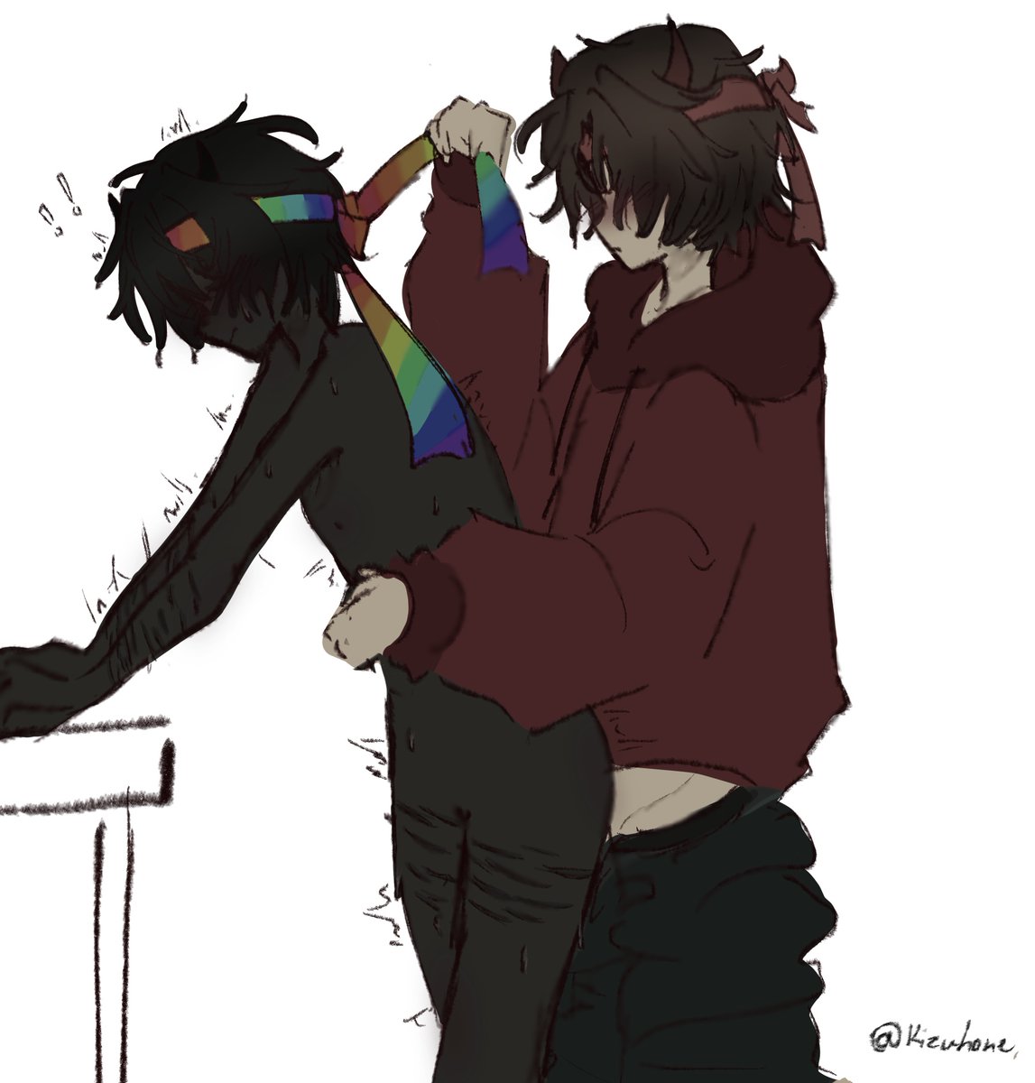 kizuhone's tweet photo. #bbtwt ⚡️🍓 Sex ok. This was inspired by something else but idk I forgot you‘ll prolly know when u see it https://t.co/RFVqE5VjHC