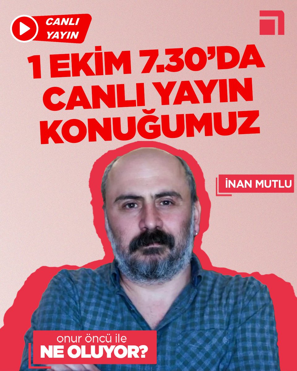 alanburasii's tweet photo. "Onur Öncü ile Ne Oluyor?"un 1 Ekim konuğu Siyasal İktisatçı İnan Mutlu (@inanmutlu10) 

👉🏽Hafta içi her gün 7.30'da alan YouTube kanalında.

🔔Gündemi kaçırmamak için abone olmayı ve bildirim zilini açmayı unutmayın!

@ononeoncueonunu 

https://t.co/UIjOoPlbZb https://t.co/kIQ0bAo7Cw