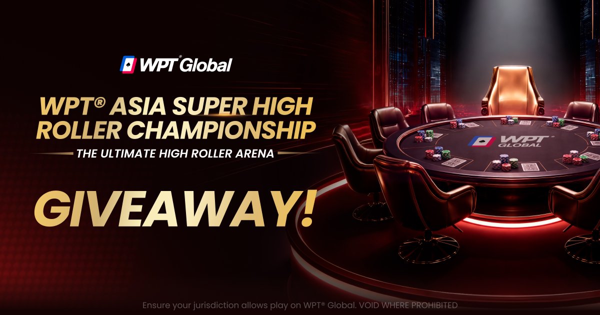 wpt_global's tweet photo. 🎉 SHR GIVEAWAY 🎉

WPT® Asia Super High Roller Championship brings ¥1M GTD every Sunday at 12:05 UTC!

Drop your nickname below for a chance to win your way in 🎟️ https://t.co/WWKRvYrvcz