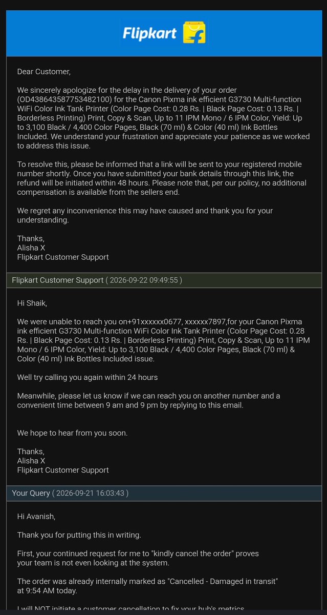 Hitler_Adolf20's tweet photo. @flipkartsupport It's flipkart logistics failure, they damaged my product and blaming seller that they denied for compensation under seller policy.

Dear seller's please don't sell on Flipkart...
CC: @jagograhakjago @_Kalyan_K @consaff https://t.co/m1y9LEA28k