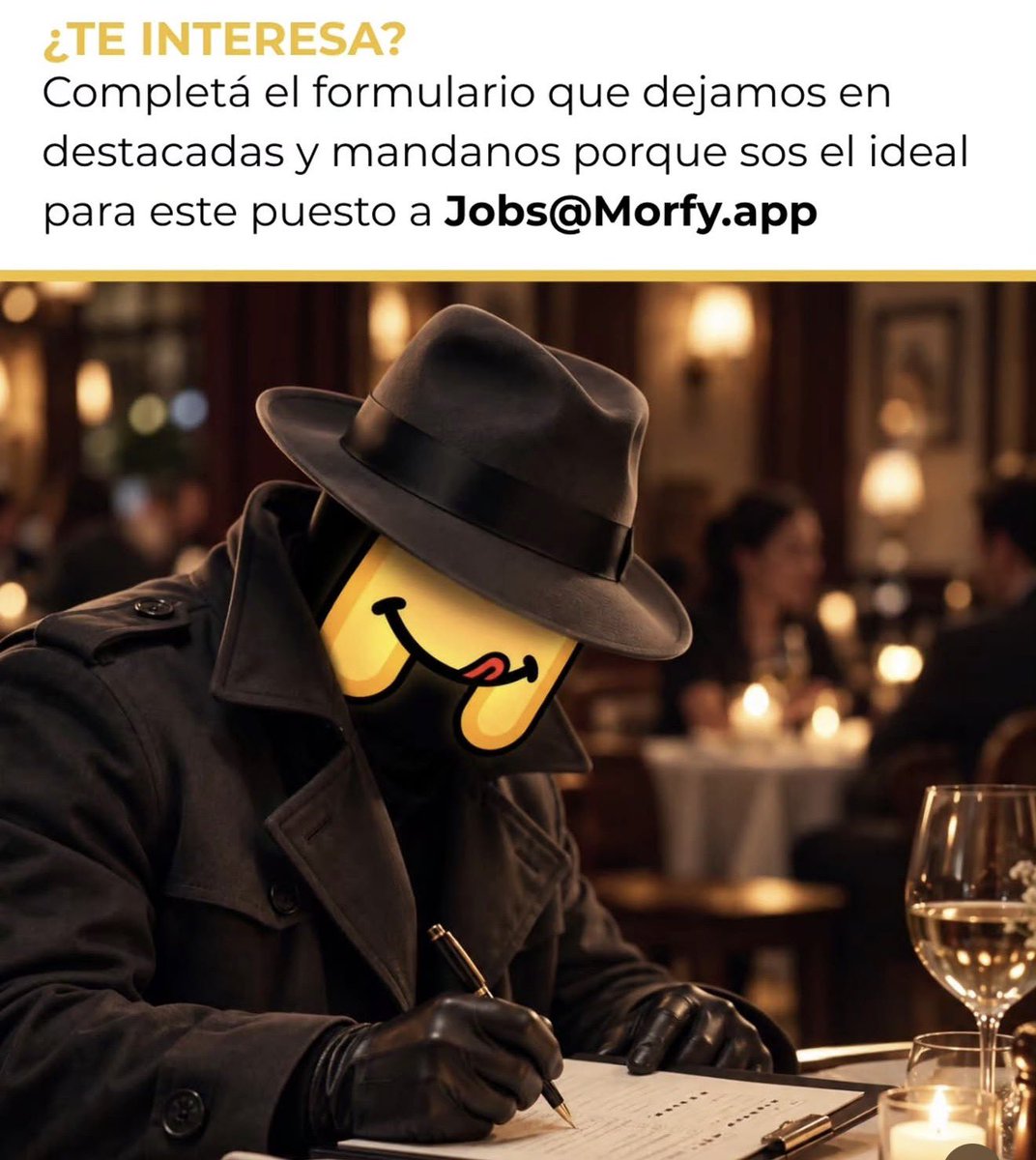 ahorraconana's tweet photo. Te pagan POR COMER!
En @morfyapp están buscando un MYSTERY SHOPPER, vas a comer como cualquier usuario y después contás la experiencia! 

Aplicás en este link:⬇️
https://t.co/RyHrbFRuNz https://t.co/RuQKoRUA5G