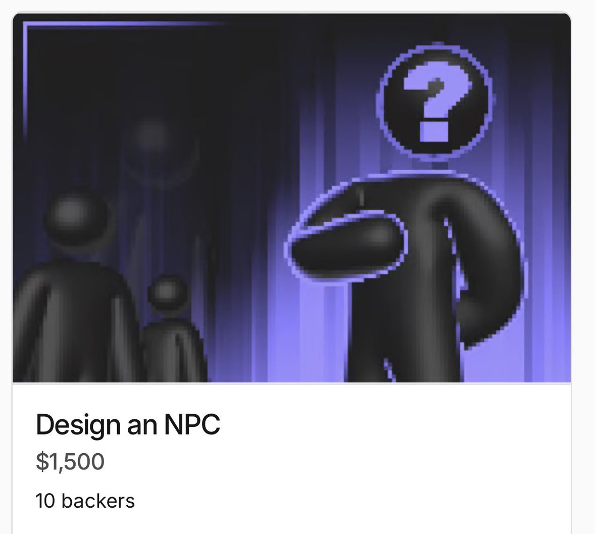 91nevolt's tweet photo. this dude got 15000 dollars from ONE stretch goal in TWO days omg 😭😭😭this game is going to be insane https://t.co/e0aSxfvLxB