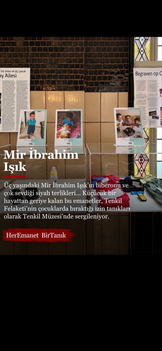 birhalicli's tweet photo. ŞU ETİKETE 1 EL ATALIM
Üç yaşındaki Mir İbrahim Işık'ın biberonu ve çok sevdiği siyah terlikleri... Küçücük bir hayattan geriye kalan bu emanetler, Tenkil Felaketi'nin çocuklarda bıraktığı izin tanıkları olarak Tenkil Müzesi'nde sergileniyor.
#HerEmanet BirTanık https://t.co/asPoycWWjt