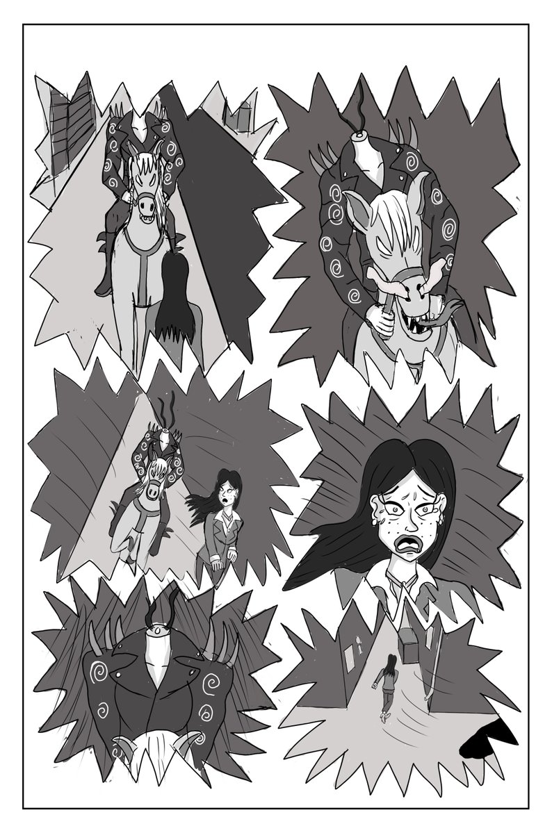 brien_shane's tweet photo. here's art for Night of the Dullahan the story i did for this years anthology comic by the cork comic creators Cork by Night comic. #art #comic #comicart #dullahan #corkcity #corkcomiccon https://t.co/D6huH9Inr7