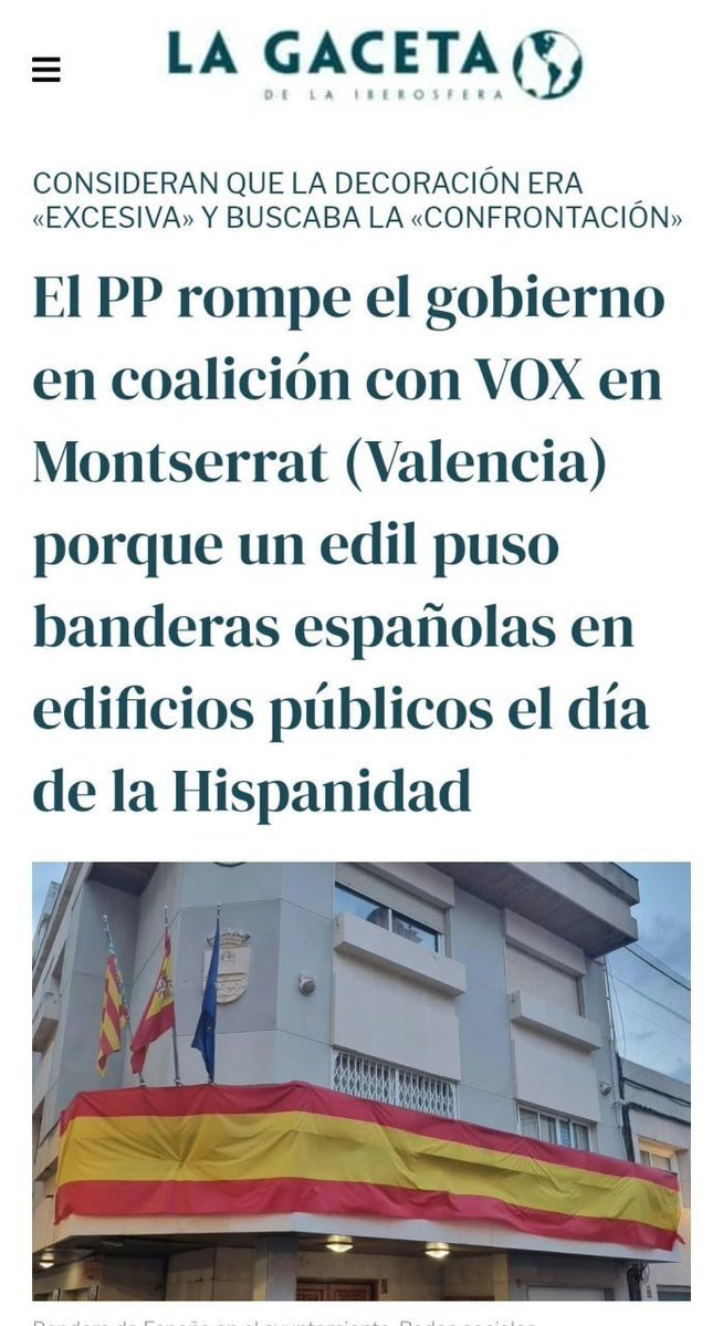 FACHARTRUMPUTIN's tweet photo. Para el PP poner la bandera española es excesivo y busca la confrontación.

Son auténticos ratas antiespañolas. https://t.co/IRWWvZFDT0