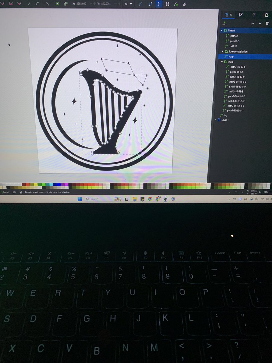 aomiitsukuyomi's tweet photo. Done doing the base part of the app icon! Will proceed on doing the base laterr ^^ 

#LogoDesign #commissionㅤ https://t.co/RjLooOouF2