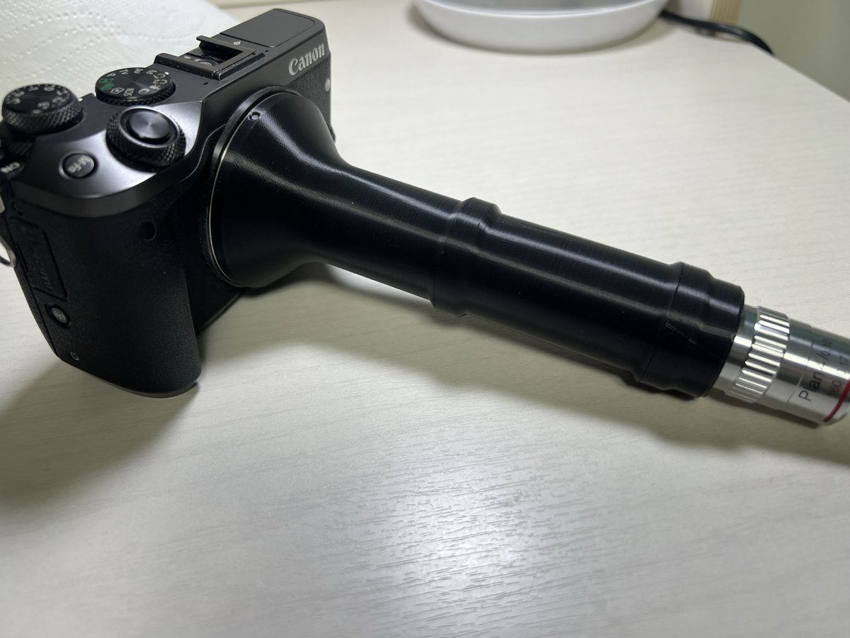 asocialant's tweet photo. AliExpressで2,000円くらいで買った安い顕微鏡用の対物レンズで、マクロ撮影をしてみました。被写界深度が浅いので、本格的に使うには深度合成が必要そうです。 https://t.co/aKyFnSdIvi
