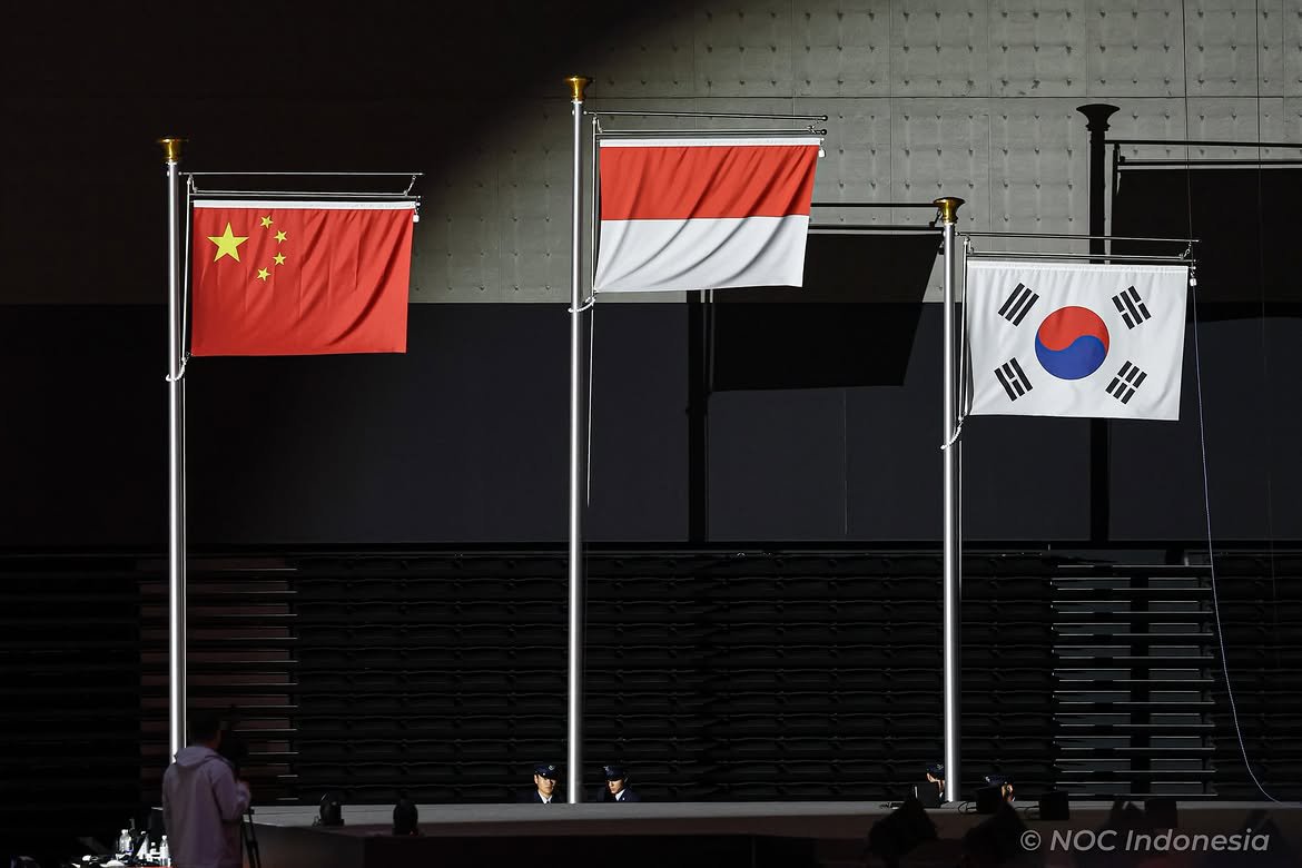 kabarsports_id's tweet photo. Medal Ceremony
Asian Games 2026

Sport Climbing - Women's Speed
🥇Desak Made Rita Kusuma Dewi 🇮🇩
🥈Deng Lijuan 🇨🇳
🥉Jeong Jimin 🇰🇷

📷 NOC Indonesia
#AsianGames #SportClimbing https://t.co/trLDZBdRlF