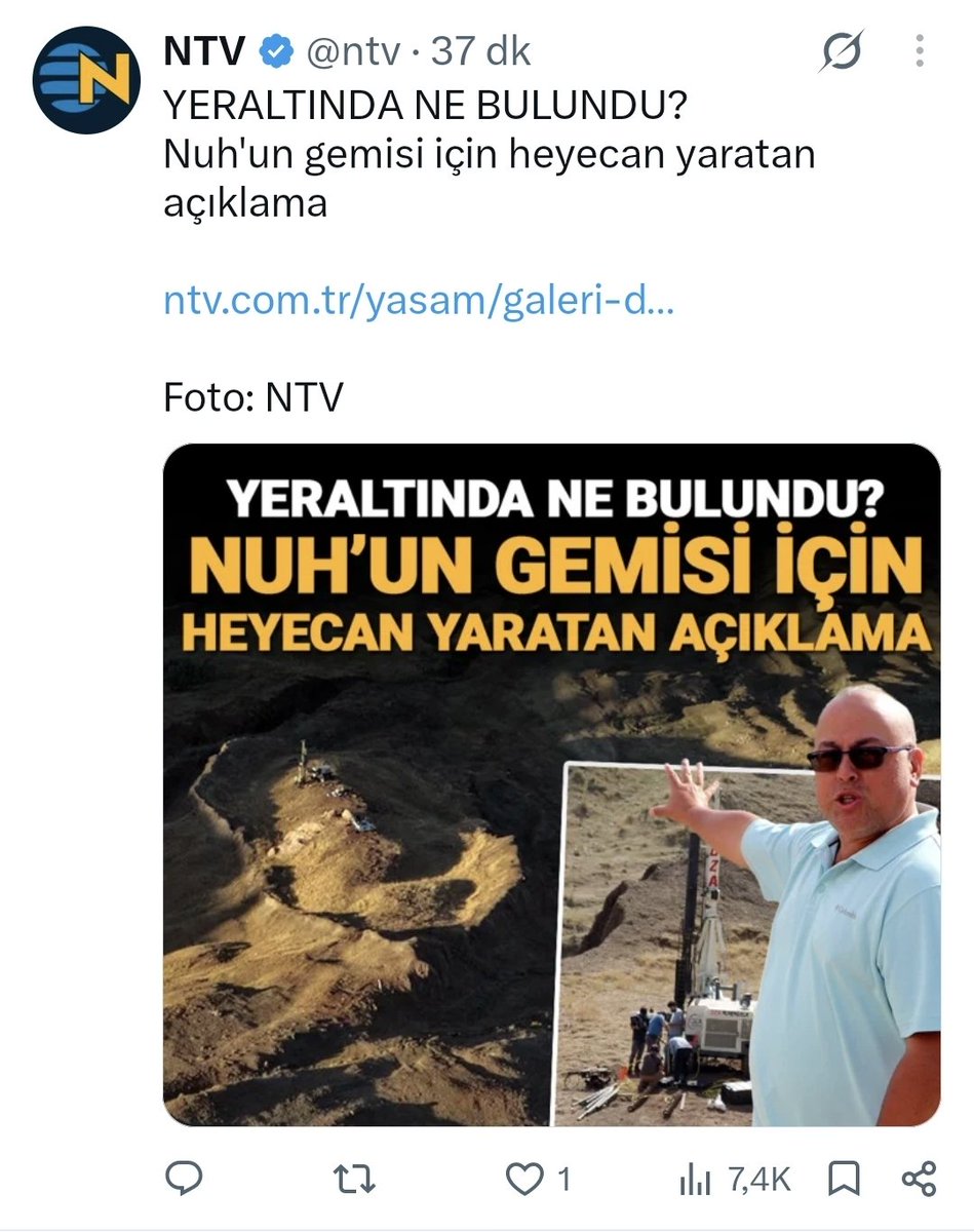 87_Atmaca_87's tweet photo. @taaardu Hazır Nuh'un gemisinide bulmuşlar. Gemiye binip gitme vaktirdir 😅 https://t.co/eZCYfZVv5s