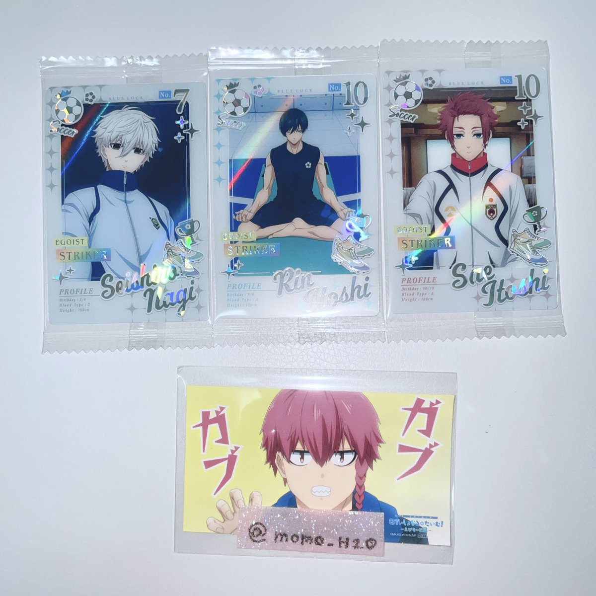 momo_H2O's tweet photo. ブルーロック ブルロ ウエハース6  交換

〈譲〉 
ER  凪 凛 冴

〈求〉黒名

郵送でのお取引希望です🙇‍♀️
お気軽にお声掛けください。 https://t.co/OLI7FQc9om
