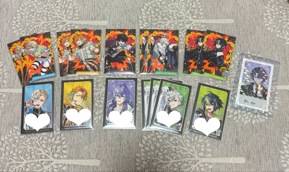 n__dgn's tweet photo. 【交換】にじさんじ MECHATU-A 1st LIVE "Over Drive! " ランダムカード

譲▶︎①画像

求▶②画像(コンプ目的含みます)
           💖<<👑

✿︎郵送交換
✿︎異種交換可能です
✿︎まとめて交換していただける方優先させていただきます
✿︎検索よりお気軽にお声がけください✿︎ https://t.co/VHgIQnk9Z9