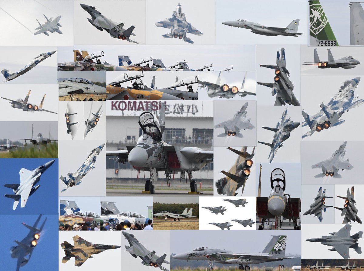 MOBAZYUU123's tweet photo. 小松基地と百里基地で撮影したF15の写真をまとめてみました！
303SQ  F15  forever https://t.co/sWuKW1dWjg