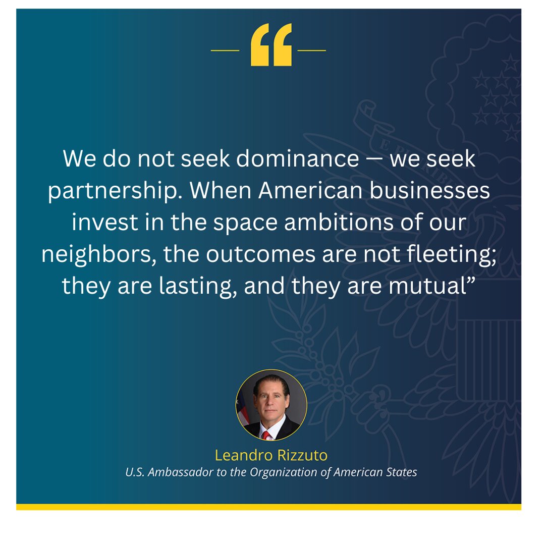 USAmbOAS's tweet photo. #SpaceDiplomacy https://t.co/pbDzSJy5Yz