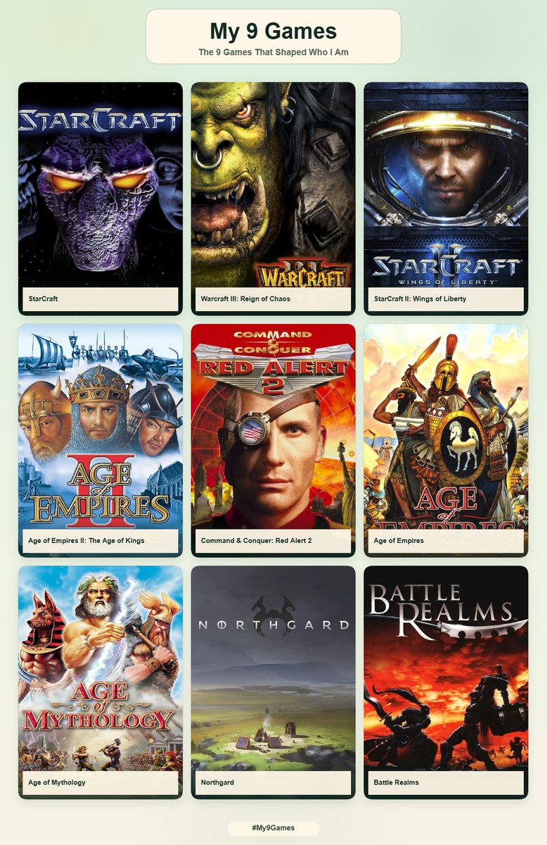 Jaebi23's tweet photo. 9 RTS games that shaped who I am! 

StarCraft was THE game that got me into gaming. I'd sit behind him and watch him play over his shoulder. I loved SC and devoured every RTS I could get my hands on. https://t.co/bmIv4U3ZuZ