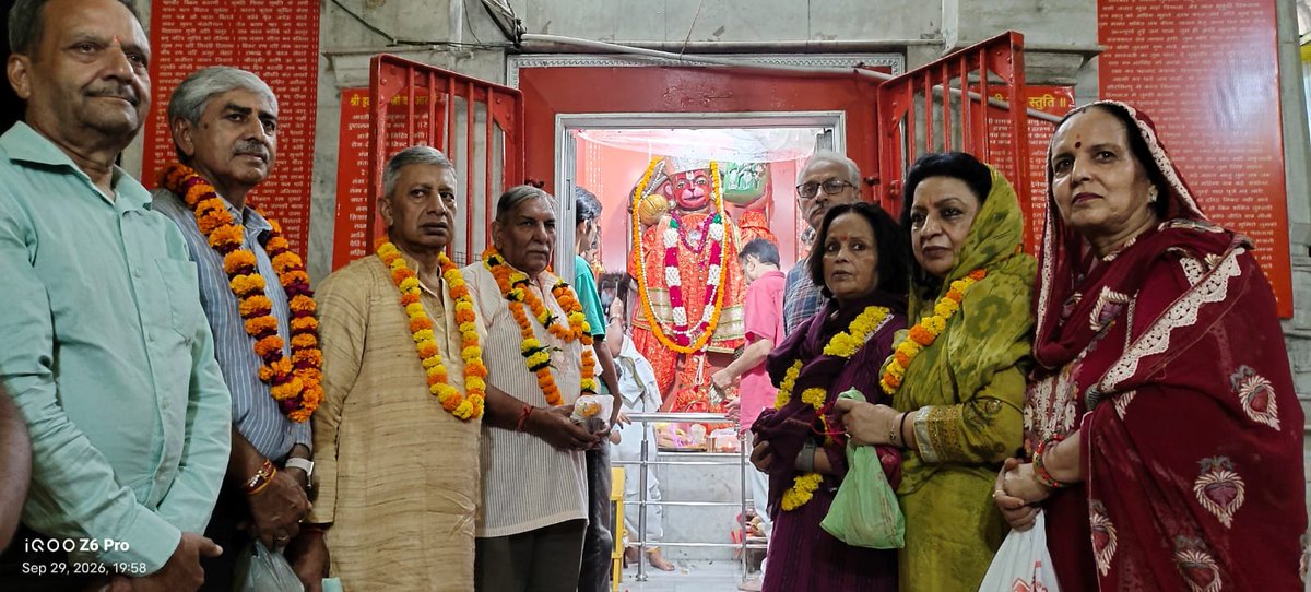 spvaid's tweet photo. Today, along with my wife, I visited an ancient Hanuman Ji temple in Old City, Jammu with the INTACH team.

Tuesday made it a special occasion to seek the blessings of Hanuman Ji, while the visit also gave us an opportunity to appreciate and document our rich heritage. 🙏❤️ https://t.co/2qV0IjeTA4