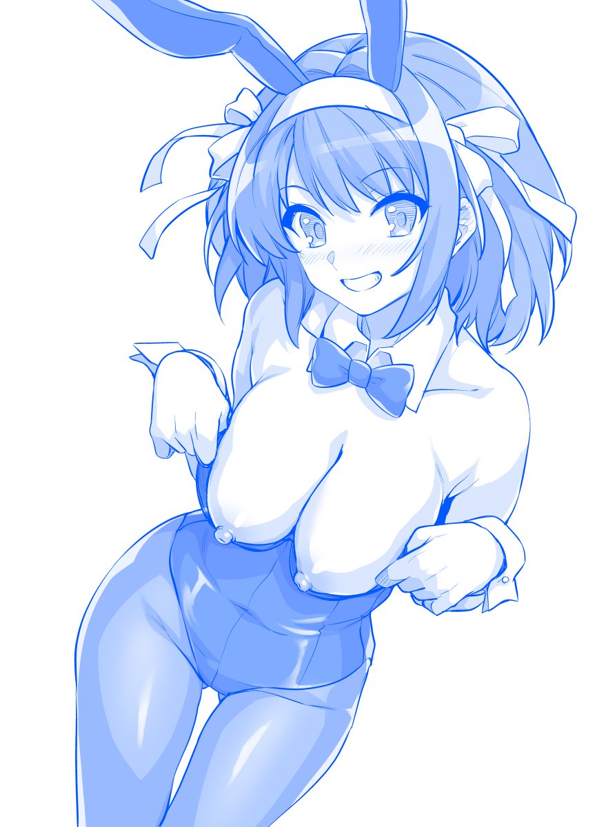 haruhisky1's tweet photo. バニーハルヒさん（おっぱい） https://t.co/SToXLtLmyl