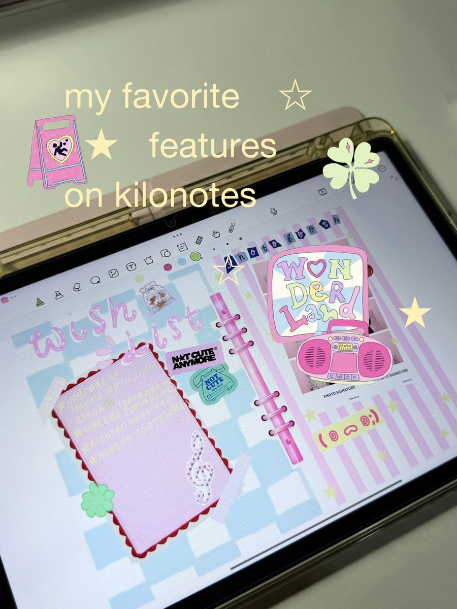 chocopiee3_'s tweet photo. features that make my journal so much prettier 🎀

#kilonotes #notesapp #notetaking #digitalnotes #studytok https://t.co/lMOzm6vqhV