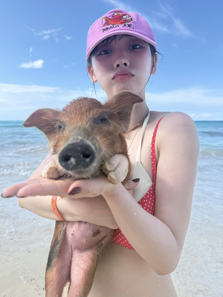 rinactrl's tweet photo. Karina is the perfect friend to travel with. She’s not scared of anything, eat foods from different cultures, and really tries to explore new places (Lets ignore her fear of birds) 😭😭 https://t.co/BhktlfmQZO
