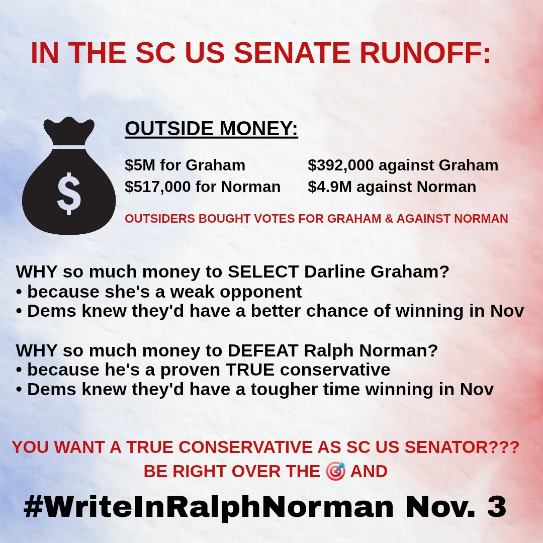 KatToTheMo's tweet photo. @989word Her puppet masters haven't provided her with the script yet.
Thune the Goon is headed here to campaign for her (Is there more proof needed than this that she is a RINO puppet?!!); is he bringing the script with him?
An endorsement is NOT a mandate. I choose to #WriteInRalph https://t.co/c46CxOlbL8