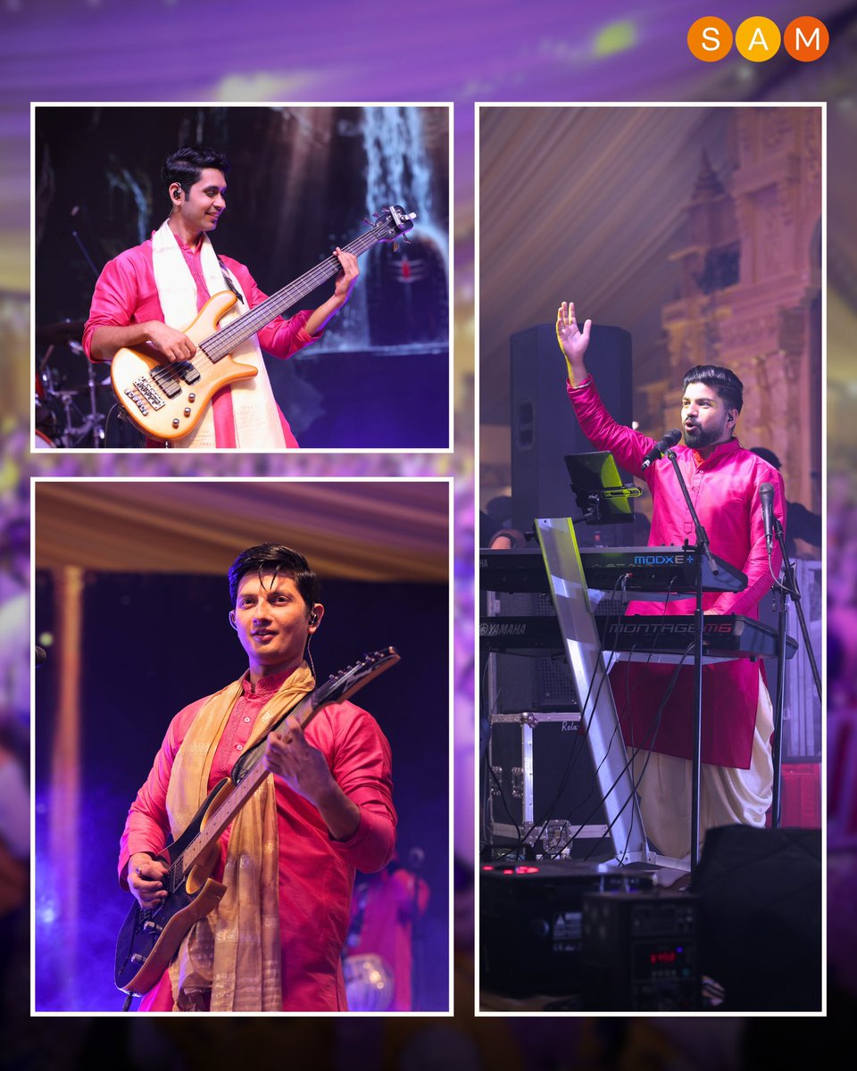 SAMWorkshops's tweet photo. [2/4] From soulful bhajans to high-energy performances, from singing your heart out to dancing with Bappa — every frame was pure Ganpati energy. ⚡

Because who said devotion has to be quiet? https://t.co/f7trcR8gsq