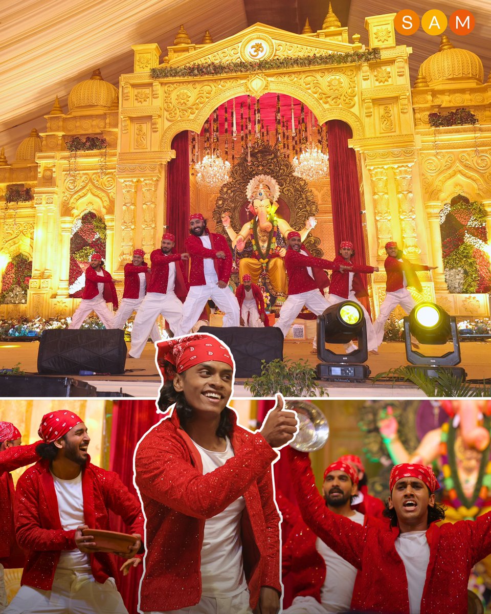 SAMWorkshops's tweet photo. [2/4] From soulful bhajans to high-energy performances, from singing your heart out to dancing with Bappa — every frame was pure Ganpati energy. ⚡

Because who said devotion has to be quiet? https://t.co/f7trcR8gsq