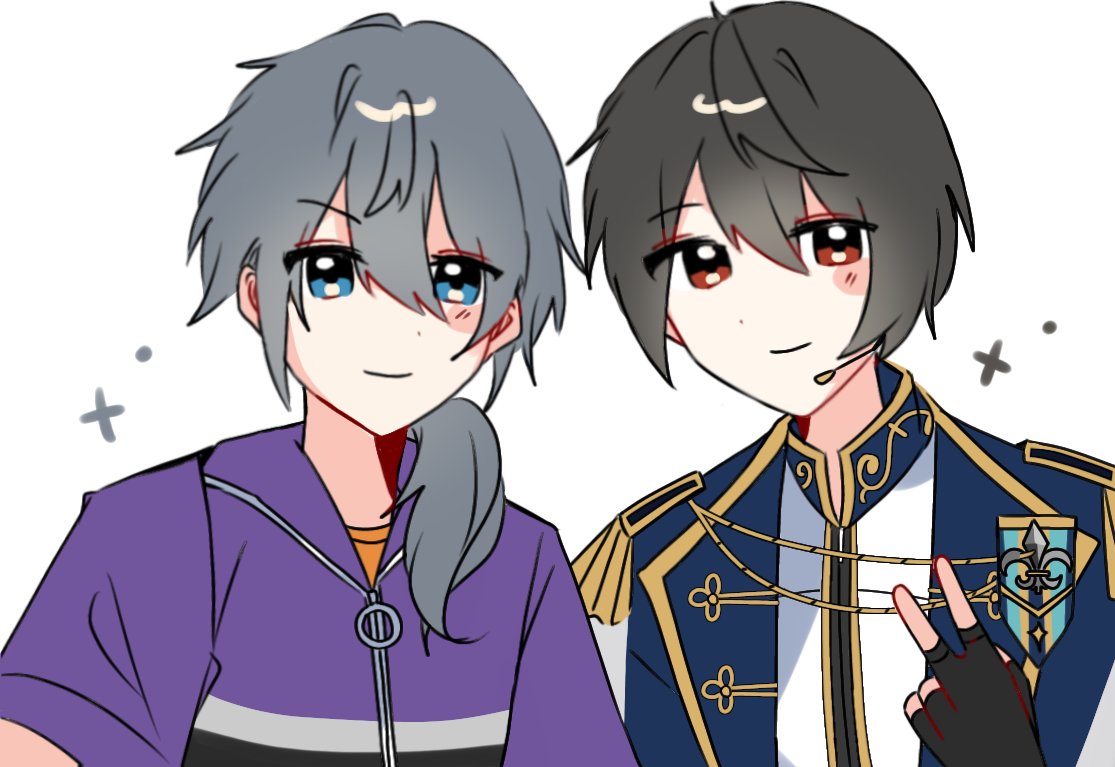 nikiritsu's tweet photo. Day idk sorry I'm super late.
Inspired by their stage actors' wefie! Back when Niki was still in a duo unit, he saw Knights and thought they're cool so he asked Ritsu for a pic. They completely forgot abt this tho even after reuniting in ES!!
#RareStarsFall2026 | @rarestarsfall https://t.co/patjk7SZEX