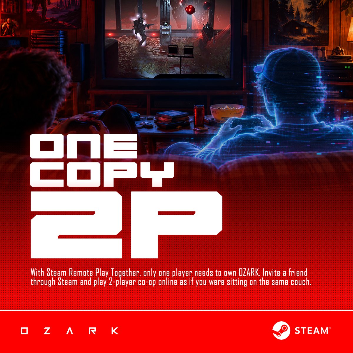 ALTERBOYDOTCA's tweet photo. 🔻Why Play OZARK?🔻

OZARK is a 2.5D tactical action horror game built for a short, intense playthrough you can actually finish. Think old school survival horror meets side scrolling tactical combat, with a full campaign that runs around 3 to 6 hours depending on difficulty and playstyle.

You can play solo or with a friend through Steam Remote Play Together, and only one person needs to own the game for both players to jump in.

It’s challenging, weird, atmospheric, and unapologetically old school. Reviewers have compared the experience to everything from "Hotline Miami" to Resident Evil, and one even called it their “indie darling” of the month.

And the best part: when OZARK launches, it will start at under $10. About the price of a couple cups of coffee, or as @DualShockers put it, basically a box of donuts.

Built by a three person dev team over more than six years, OZARK is meant to be something different: a game you can buy, play, finish, and remember. 🫡