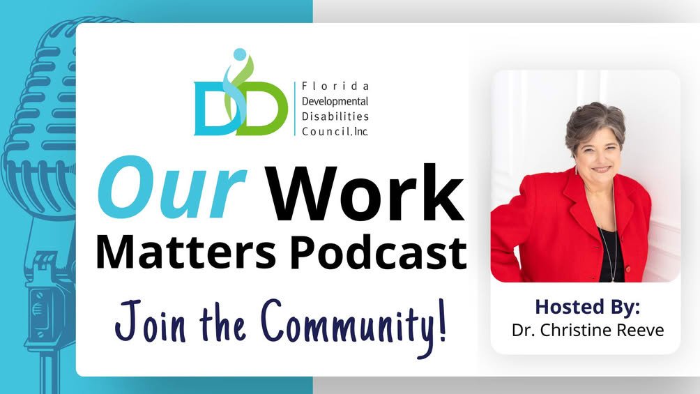 FL_DDCouncil's tweet photo. Listen to the Florida Developmental Disabilities Council's (FDDC) podcast, “Our Work Matters.” https://t.co/biX9JFBYCu [...] https://t.co/Ohx3dz4GCd