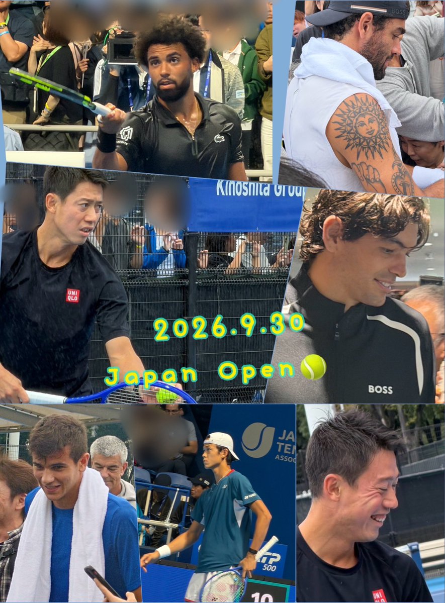 Bonheur_smiley3's tweet photo. 今日はテニス🎾観戦day🙌
錦織くんやアルカラスの試合は予想通り明日で残念だったけど、練習いっぱい観れたしフィスや坂本玲くんの試合も見応えあって楽しかった😊
明日の錦織くんvsティアフォーはナイト予想だったのにまさかのデイセッションで涙目（ ;  ; ）昼休みだけチラ見だ
#japanopentennis https://t.co/SZp78Sj6Aj